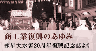 商工業復興のあゆみ（水害２０周年誌より）